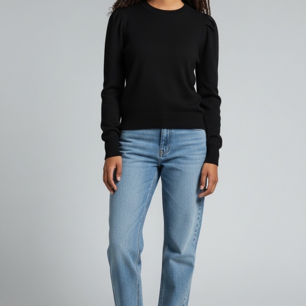 ANTONIO MELANI Black Crew Neck Sweater